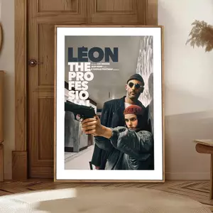 Leon Poster Phim Chuyên Nghiệp Không Khung Vải Chống Thấm Nước Tranh Core, Áp Phích Nghệ Thuật Treo Tường Hiện Đại Cho Phòng Khách Sofa Nền Trang Trí Phòng Ngủ