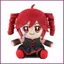 YT4 Kasane teto Plushie Chibi Ngồi Phong Cách Cotton Búp Bê Anime Sang Trọng Túi Charm