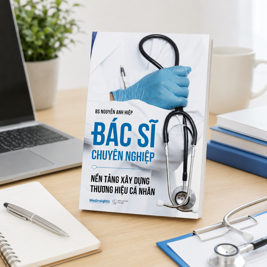 Sách: Bác Sĩ Chuyên Nghiệp - Cẩm Nang Hình Thành Thương Hiệu Cá Nhân Y Tế Đáng Tin Cậy (Medinsights)