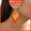 KIN Thủ Công Vintage Đính Hạt Bông Tai Bohemian Hoa Tua Rua Trang Sức Nữ