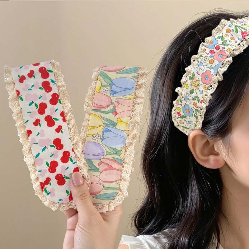 Hoa Ngọt Ngào Dệt Kim Tua Rua Ma Thuật Miếng Dán Cô Gái Tóc Gãy Phân Loại Miếng Dán Tóc Phụ Kiện