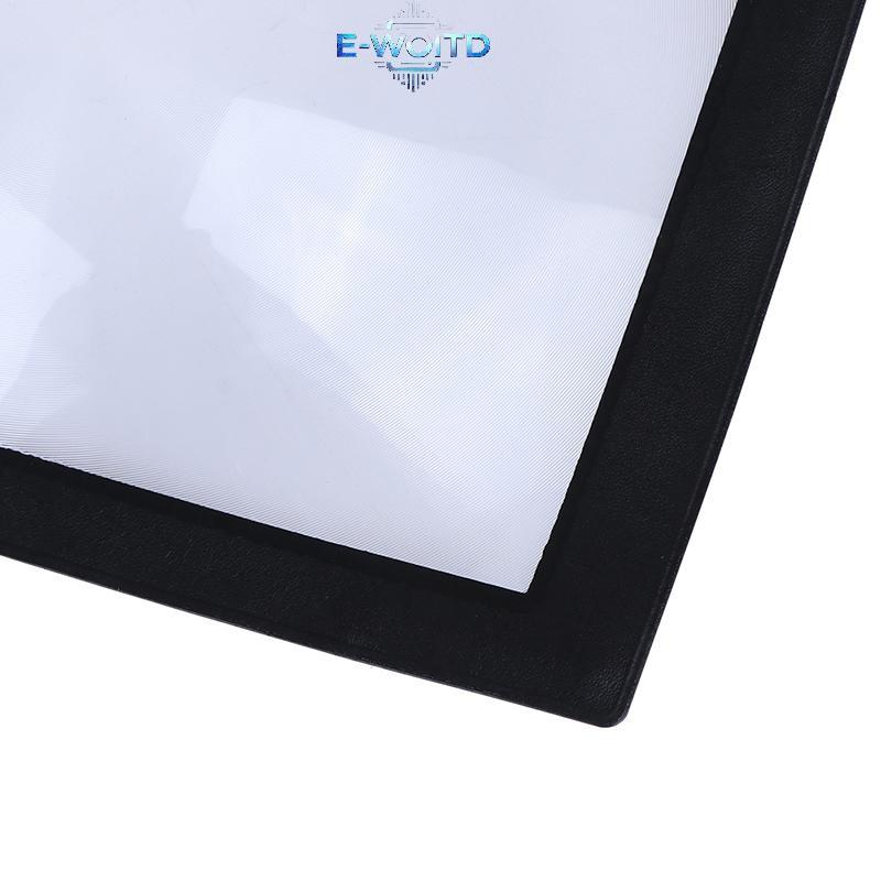 E-WOITD Đồ dùng văn phòng tại nhà A4 Kính lúp tấm lớn Ống kính hỗ trợ đọc sách E-WOITD