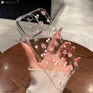 Dành Cho Realme 15 15T 15X C85 GT8 Pro Realme15 RealmeC85 Ốp Điện Thoại Hoa Tulip Hồng Dễ Thương Lá Xanh Đơn Giản Thanh Lịch Trong Suốt Vỏ Mềm