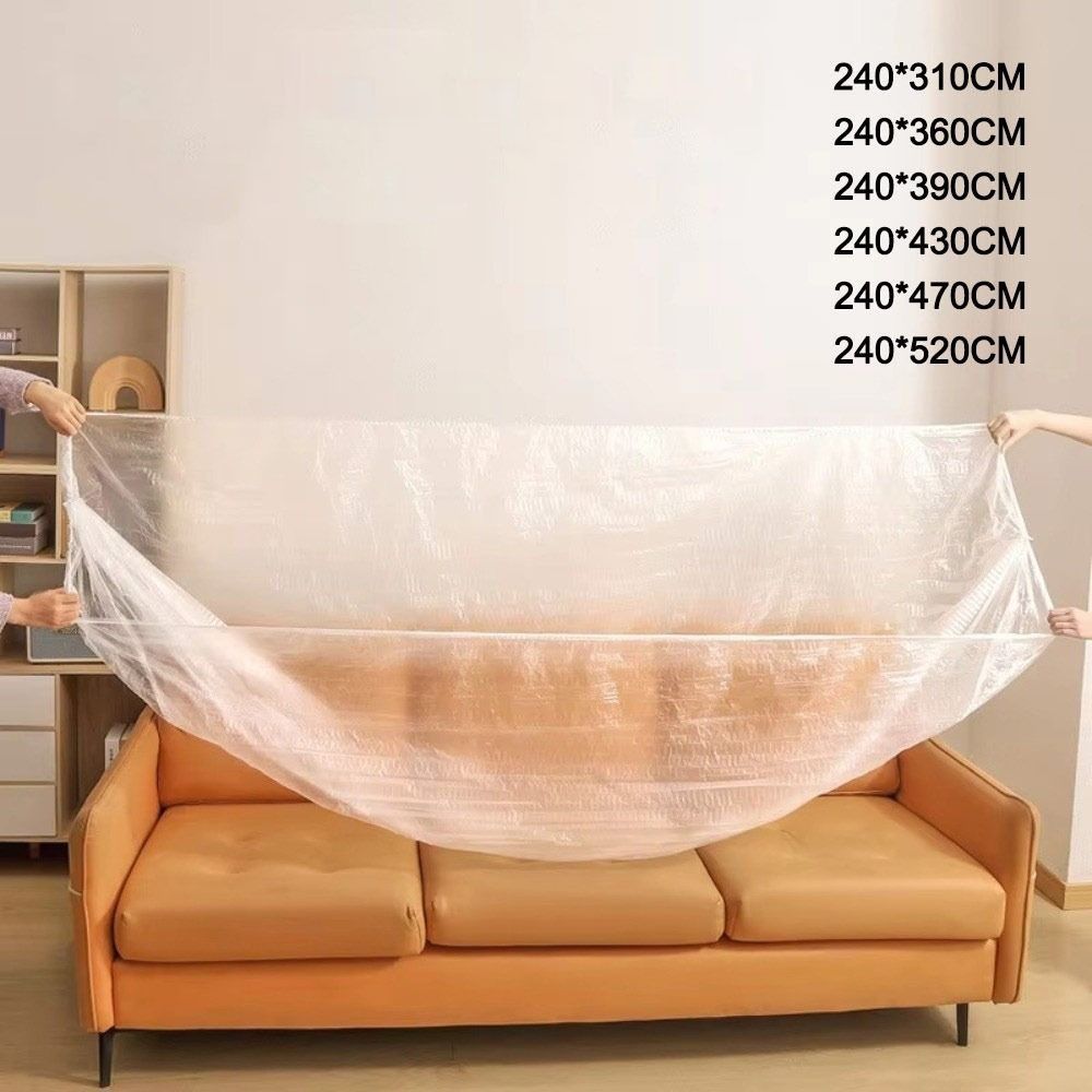 Vỏ bụi dùng một lần NORDICLIFE, Vỏ bụi nội thất trong suốt chống thấm nước, Tất cả được bọc dây rút Nhựa đàn hồi Phim bụi Giường Sofa Bàn trà Ghế