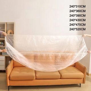 COZYNEST Vỏ bụi dùng một lần, Vỏ bụi nội thất dây rút chống thấm nước, Phim chống bụi bằng nhựa co giãn trong suốt Cải tạo nhà