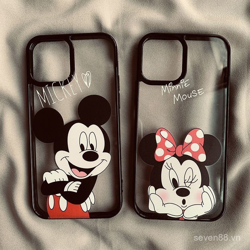 Ốp Điện Thoại Thích Hợp Cho iPhone 7 8 X XS XR XSMAX 11 12 13 14 15 16 17 Pro max Plus Air Couple Mickey Minnie Vỏ Bảo Vệ Chống Sốc Bao Gồm Tất Cả WWWM