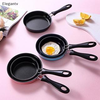 Chảo Chiên EGN Thép Không Gỉ Ngăn Dính Nồi Cảm Ứng Tròn Ăn Sáng Chảo Trứng Chiên Nhỏ Có Tay Cầm Dài Tiện Ích Nhà Bếp N