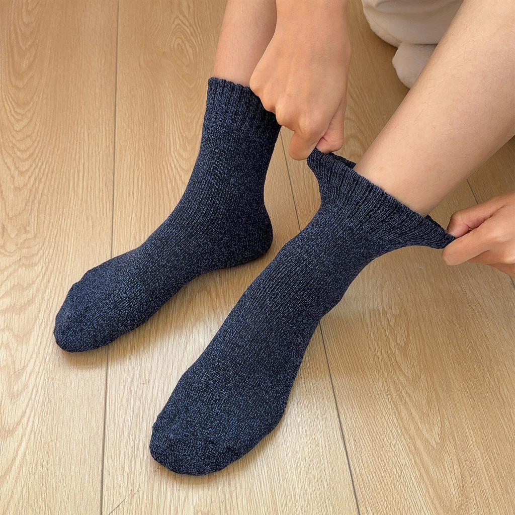 Tất leo núi polyester dày, giữ ấm tốt cho đi bộ và cắm trại trong thời tiết lạnh