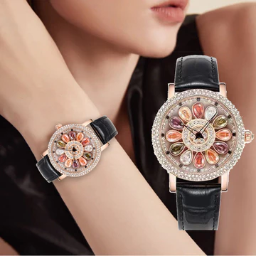 6616 Lắc Nhanh Người Ảnh Hưởng Đồng Hồ Nữ Thời Trang Kim Cương Sáng Tạo Xoay Đồng Hồ Thạch Anh Đồng Hồ Nữ Đồng Hồ Đeo Tay