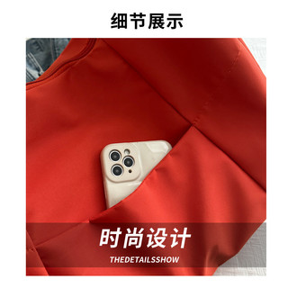Túi tote phong cách Hàn Quốc, thời trang và giản dị, phù hợp với phong cách trường đại học, túi đeo vai dung tích lớn để đi lại
