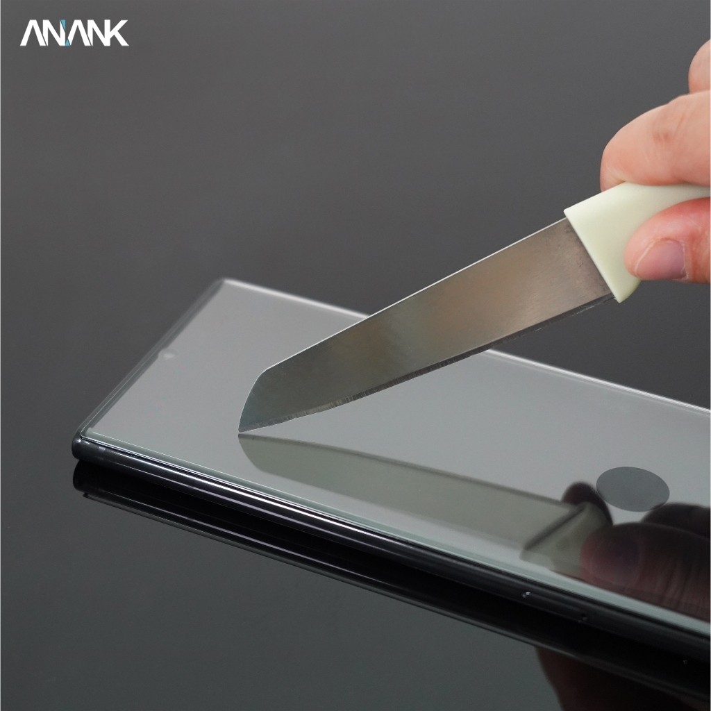 [Chính Hãng] Kính Cường Lực 3D Anank Cho Samsung S24 /S25 / S26 Ultra - Trong, Chống Nhìn Trộm, Vân Tay Siêu Âm Nhạy Bén
