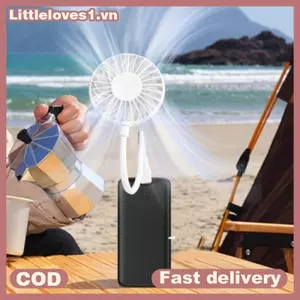 Littleloves1 1 Cái Làm Mát Im Lặng Không Dây Mini Chơi Quạt Mùa Hè Dài USB Sạc Quạt Cầm Tay VN