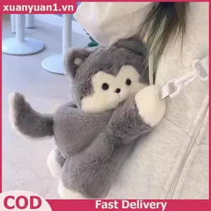 XUAN Túi đeo chéo mèo sang trọng dễ thương Túi đeo vai cho chó mềm Nhẹ có dây đeo có thể tháo rời Túi động vật thêu cho nữ Quà tặng VN