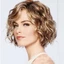 Sẵn sàng giao hàng Nữ xiên Nổ Lông Tơ Ngắn Xoăn Tóc Giả Mũ Đội Đầu WIG-017B
