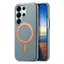 Ốp điện thoại sạc từ tính Lychee Grain PC + TPU cho Samsung Galaxy S26 S25 S24 S23 S22 S21 S20 Ultra + FE Ốp lưng chống sốc