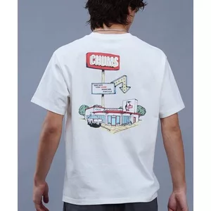 CHUMMS Factory 100% Cotton Cao Cấp Họa Tiết Retro Đi Lại Giải Trí Hàng Ngày Cặp Đôi Áo Thun Cotton Tay Ngắn0515