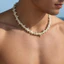 Unisex Đi Biển Kỳ Nghỉ Choker - Sao Biển Vỏ Dừa Đính Hạt - Trắng K Acrylic - 41-50cm Có Thể Điều Chỉnh - Phong Cách Duyên Hải Mùa Hè