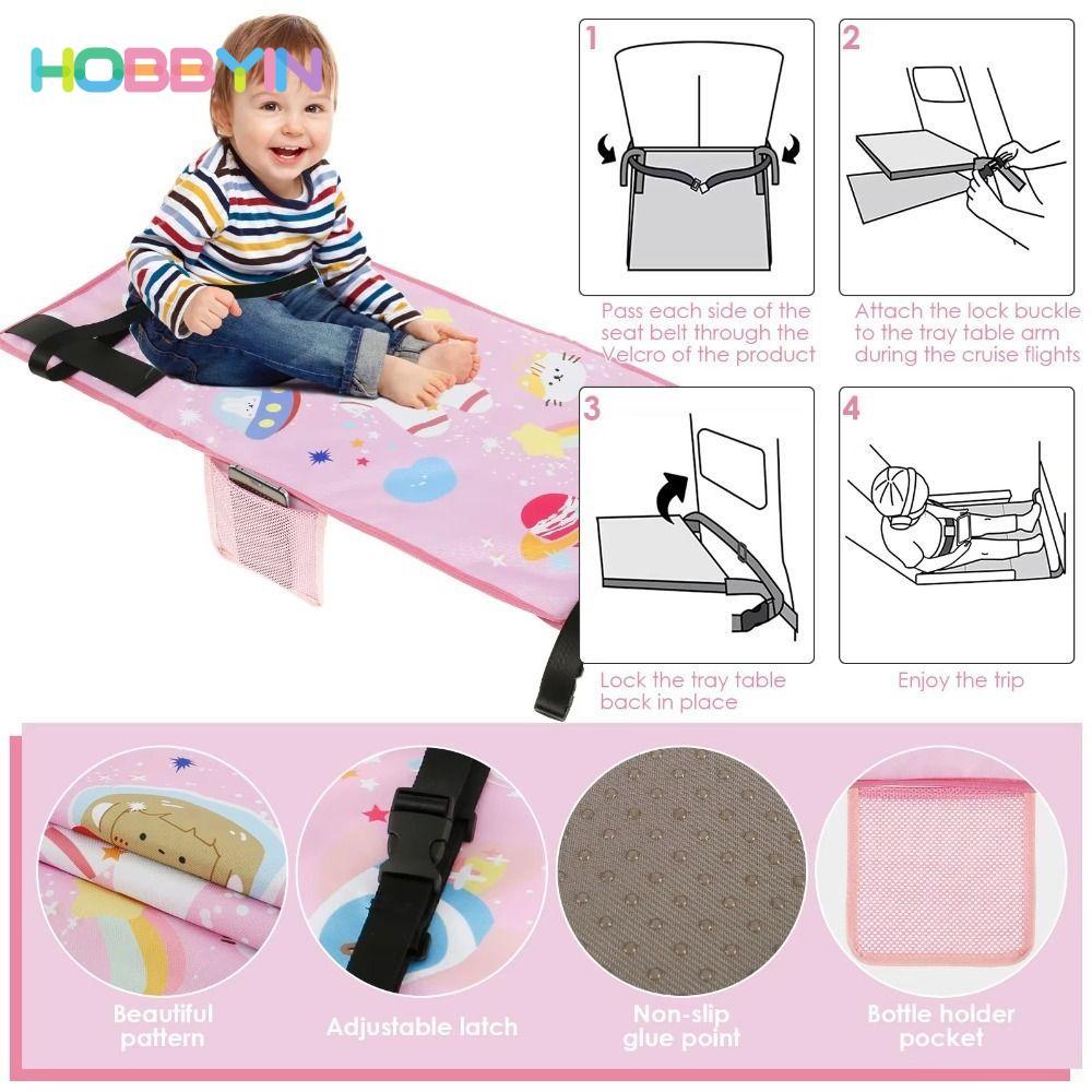 Giường Bàn Đạp Bé HOBBYIN, Giường Máy Bay Hoạt Hình Dễ Thương, Du Lịch Trẻ Em Di Động Chân Còn Lại Trẻ Em