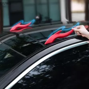 QIUWU 1 Cặp Sừng Rồng 3D Tự Động Trang Trí Phụ Kiện Ngoại Thất Trang Trí Mái Ô Tô Độ Đàn Hồi Sừng EVA Stier.