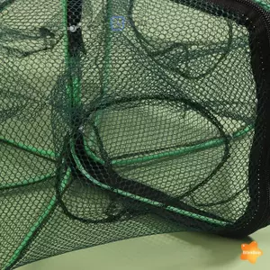 Lưới Câu Gấp Lục Giác 6 Lỗ Lưới Câu Lưới Đúc Crayfish Tôm Catcher Bể Bẫy Lồng Đa Giác Lưới Câu Cá Dụng Cụ Mới