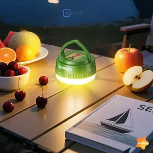 ‌1 Đèn LED cắm trại đa chức năng di động siêu sáng, có thể sạc lại USB Chế độ có thể điều chỉnh cho lều & sử dụng ngoài trời Mới