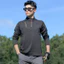 Thể Thao Ngoài Trời Nhanh Khô Áo Thun Nam Leo Núi Nửa Zipper Co Giãn Đứng-