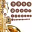 toyuvn ACAGALA Bộ 28 miếng đệm da Sax nhiều kích cỡ Tương thích với Soprano Saxophone