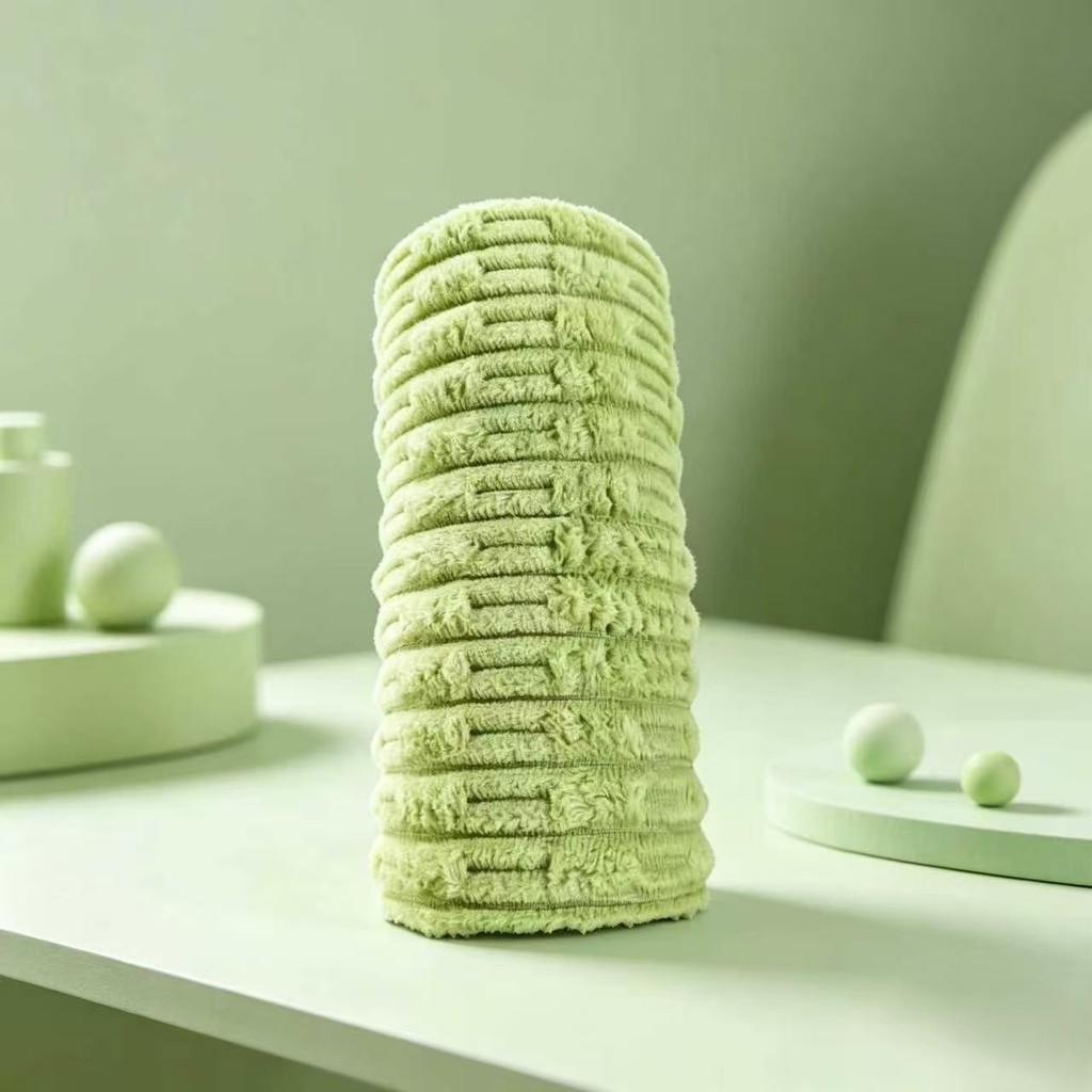 Lưới Tre Tay Xé Rag Dày Thấm Hút Nhà Bếp Hộ Gia Đình Vải Vệ Sinh Ướt Khô Kép Sử Dụng Không Lint Lười Lau 26.5.19
