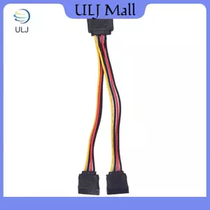 Cáp Y chia nguồn ULJ 15 Pin Sata Nam đến 2 Sata Nữ 20cm.