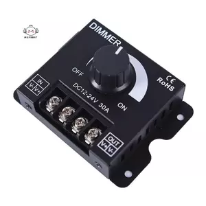 Maybest 1 bộ điều khiển độ sáng công tắc led dc12v / 24v 30a cho dải đèn led màu đơn {VN}