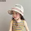 Mũ chống nắng KANGN, Mũ ngư dân thoáng khí chữ cái, Lưới thời trang Tấm che lớn Mũ mùa hè cho trẻ em