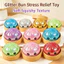 Đồ chơi Squishy hấp thạch lấp lánh 8,5cm có hộp hấp, Đồ chơi thần tài giảm lo âu, 1-4 chiếc Màu sắc ngẫu nhiên