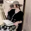 Áo thun ngắn tay bằng lụa băng nữ phong cách mới mùa hè nữ phong cách mỏng mặc bên ngoài giữa tay phong cách mong muốn tinh khiết Áo ngắn nữ