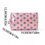 FAVORITEGOODS Túi Trang Điểm PVC, Chất Liệu PVC Túi Trang Điểm Sọc Chống Thấm Nước, Chấm Bi Chất Lượng Cao Họa Tiết Sọc Da Báo Du Lịch Túi Đựng Mỹ Phẩm Du Lịch