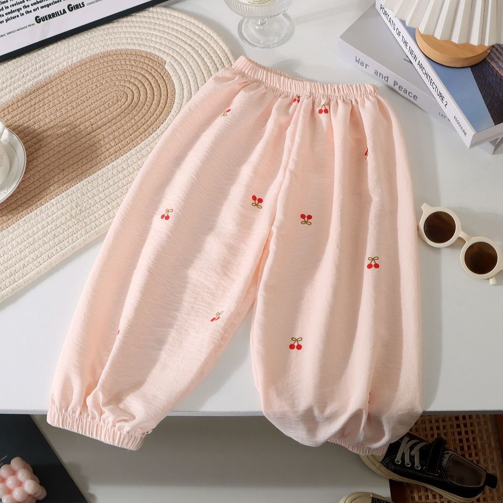 Quần chống muỗi trẻ em in hình phù hợp mùa hè Quần mỏng thông thường 80-150 Size MNIE