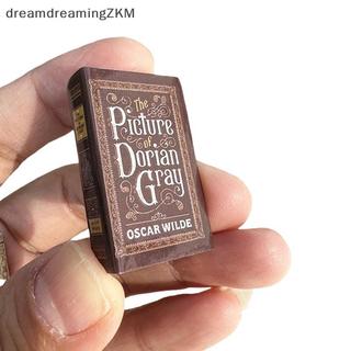 [dreamdreaming] 6 Cái / bộ 1: 12 Nhà Búp Bê Thu Nhỏ Sách Cổ Điển Nhà Búp Bê Cảnh Học Đạo Cụ Mô Hình Không Thể Lật Các Trang Sách Đồ Chơi [zkm]
