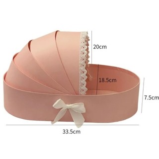 HIGHVIEWLS Hộp Quà Tặng Tắm Cho Bé, Giỏ Bánh Trung Thu Đa Năng Hoa Tươi, Hộp Bao Bì Bánh Trăng Trắng Xanh Hồng