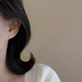 Bông tai ngôi sao bạc S925 Trang sức thời trang đơn giản Quà tặng nữ