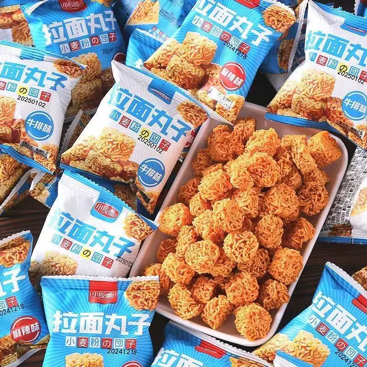 Ốc sên khô, đồ ăn vặt giòn, mì ăn liền nhỏ, đồ ăn giải trí, đồ ăn nổi tiếng trên mạng, mì ăn liền nhỏ số lượng lớn