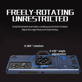 Dành Cho Motorola Moto Edge 50 Fusion Ốp điện thoại Nhẫn Đứng Giáp Lưng Cứng Bảo Vệ Hạng Nặng Khung TPU Mềm Chống Sốc Mỏng Bao