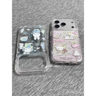 Ốp Điện Thoại Thích Hợp Cho iPhone 7 8 X XS XR XSMAX 11 12 13 14 15 16 17 Pro max Plus Air Snowflake Miffy Rabbit kt Cat Vỏ Bảo Vệ Chống Sốc Bao Gồm Tất Cả ZGSV