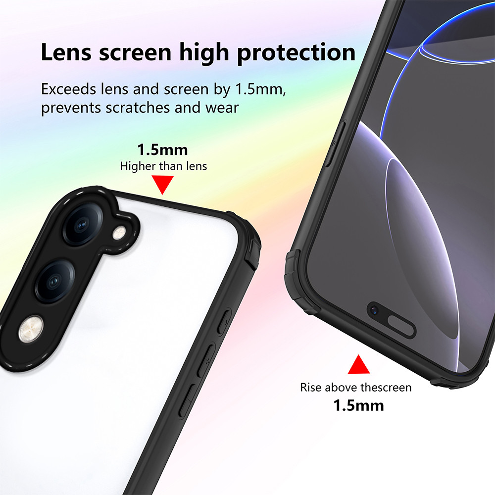 Ốp lưng Vivo Y29T 5G Vỏ bảo vệ bốn góc Vỏ trong suốt cho Vỏ điện thoại Vivo Y29T 5G