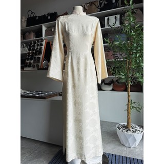 Áo dài gấm hoa hồng( chưa bao gồm quần)