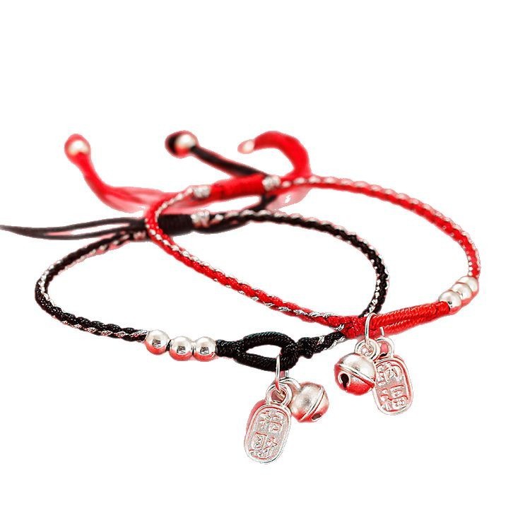 Vòng tay dây màu đỏ may mắn 999 Sterling