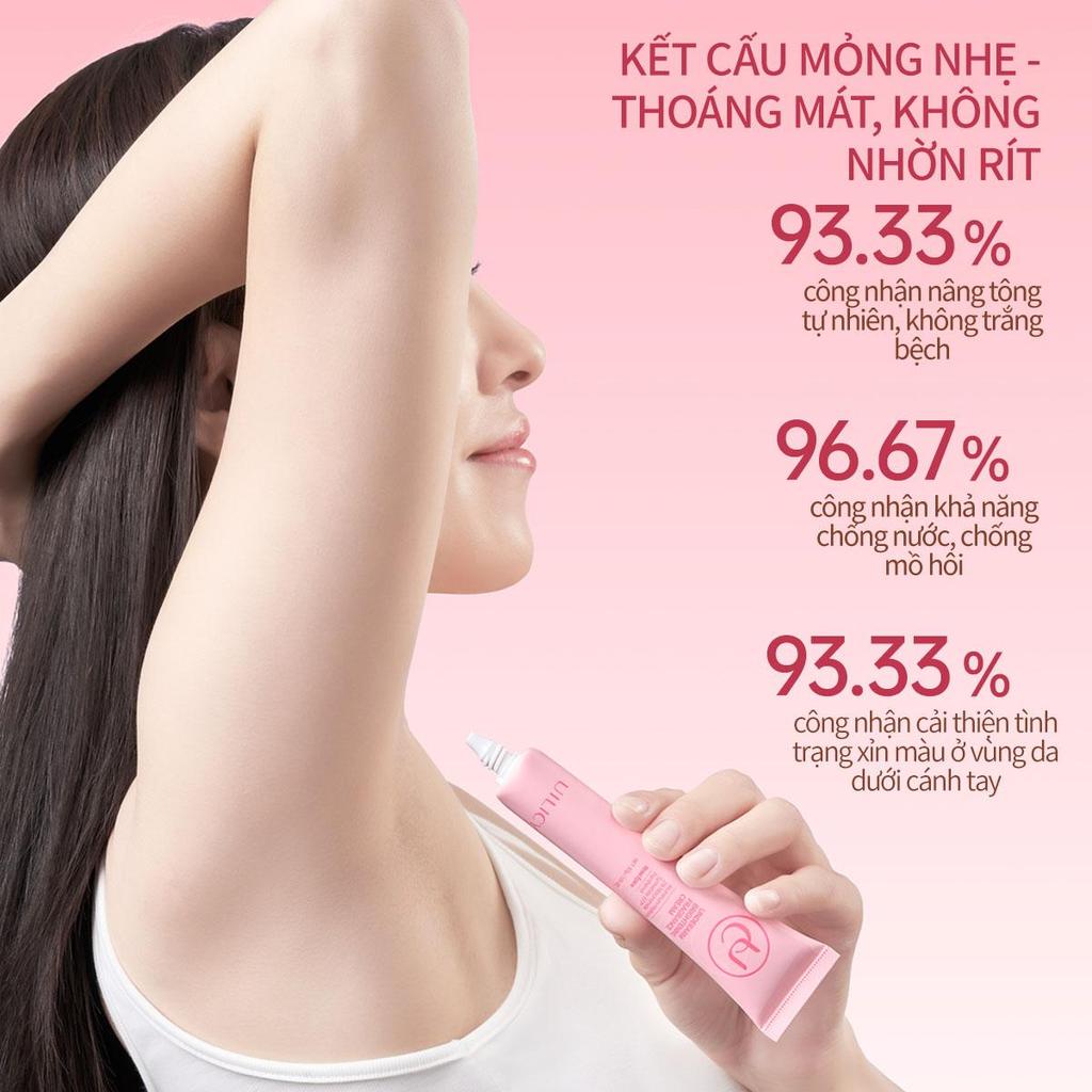 Kem dưỡng Hỗ trợ trắng sáng vùng da dưới cánh tay UILICY30g Khử Mùi Nách Trắng da Chống2% Niacinamide Symwhite377 Rose