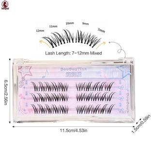 Lông mi giả 7-12mm Chiều dài hỗn hợp Dây nâng trong suốt Khối lượng tự nhiên Lông mi sợi đen cho bữa tiệc hàng ngày Chụp ảnh