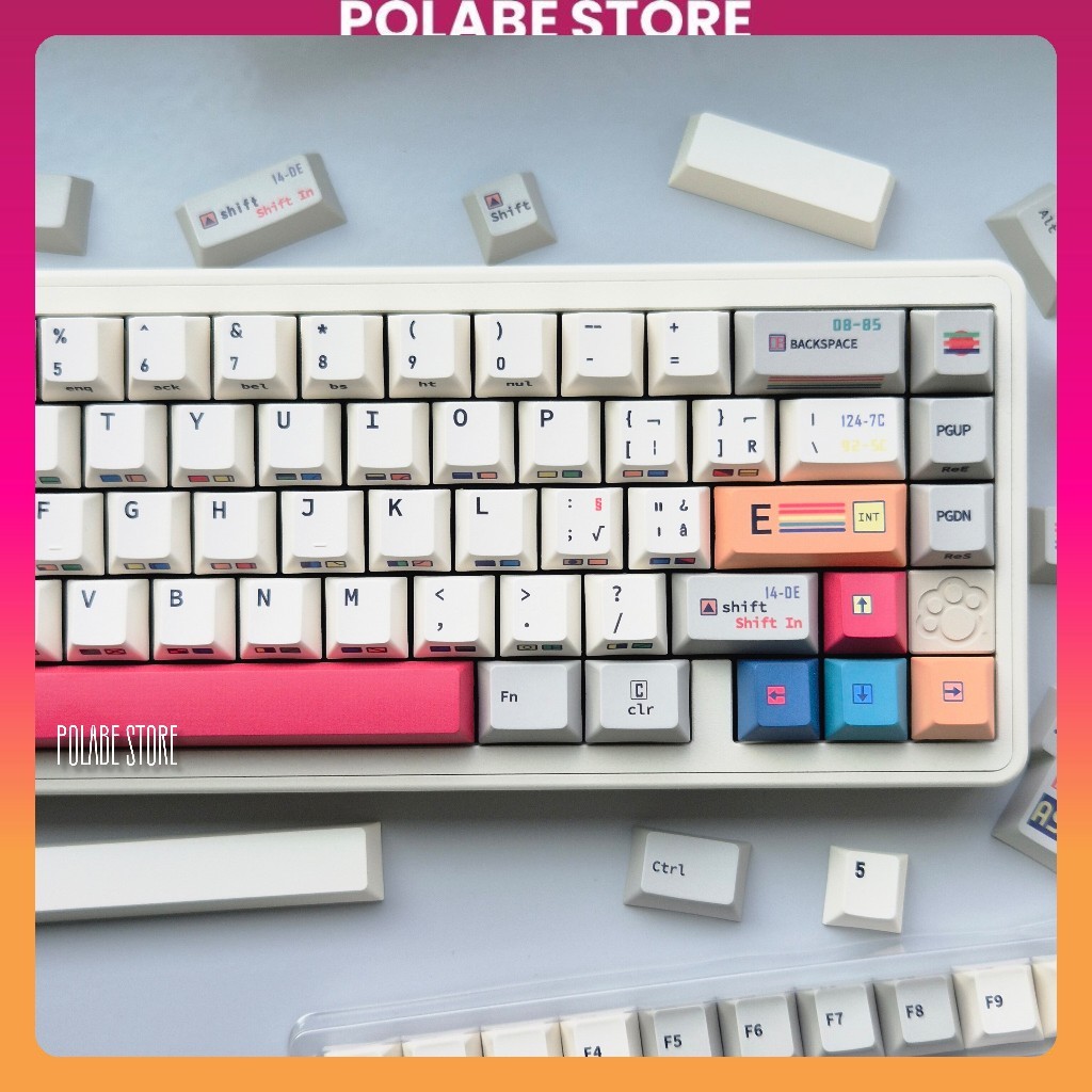 Keycap C64 R3 Dark Retro cherry profile bàn phím cơ Polabe Commerce ...
