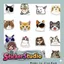 Set 50 Sticker Mèo Cute Phong Cách Hoạt Hình Meme Hài Hước Chống Nước Dán Laptop Vali Mũ Bảo Hiểm Sổ Tay