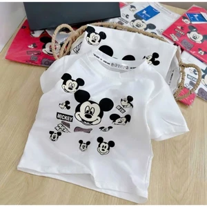 Aó Thun Bé Trai - Bé Gái HỌA TIẾT MICKY QC 50 K.Kid Áo Phông Cotton Mát Mềm Mịn 8-20 kg m88