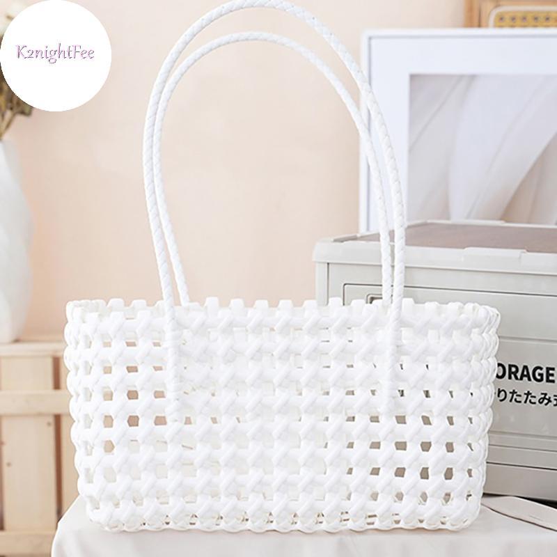 K2nightFee Túi Đi Biển Nữ Nhựa Dệt Rỗng Tote Bền Đẹp Thiết Kế Buet Cho Ngày Lễ Getaways VN